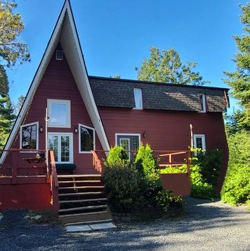 House at driveway 
