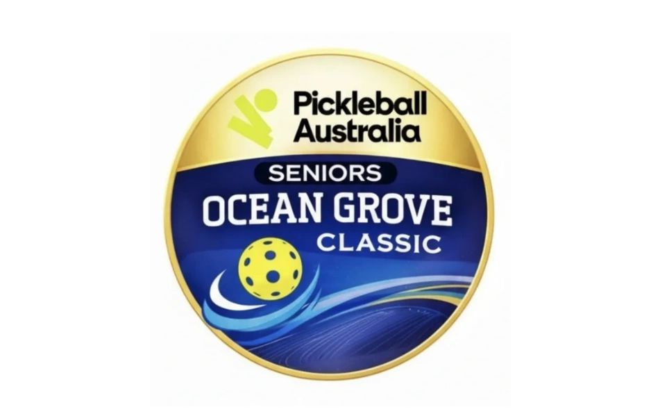 Logo for the Pickleball Australia Seniors Ocean Grove Classic event.