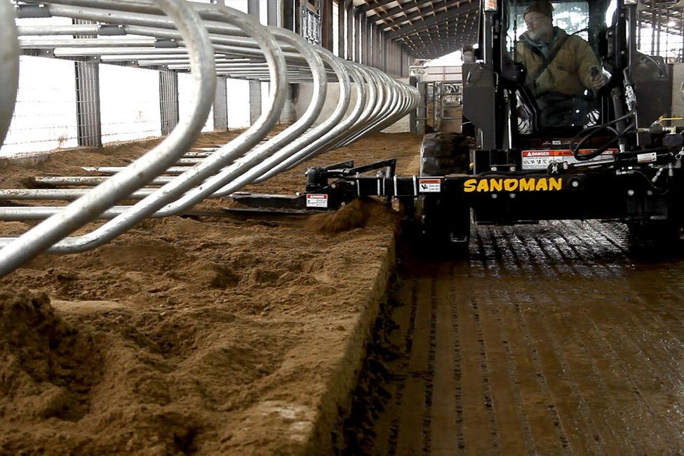 Superior Attachments Inc. Free Stall Bedding Groomer, Sandman