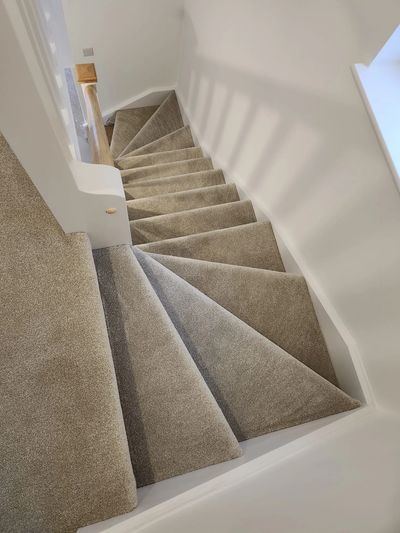 Sacramento carpet fitted on staircase
