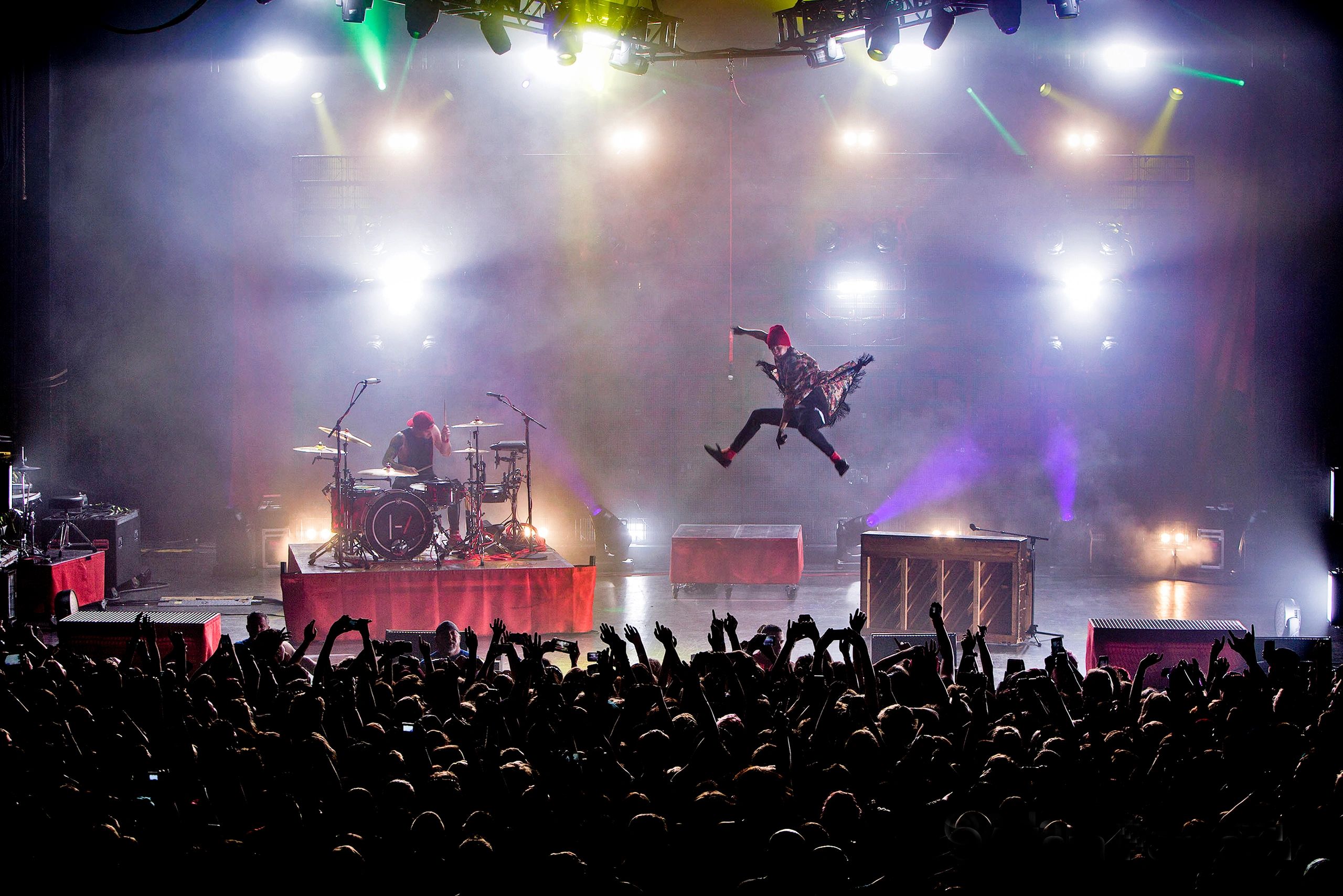 21 Pilots performing at The historic Mayo theatre in Tulsa, Oklahoma