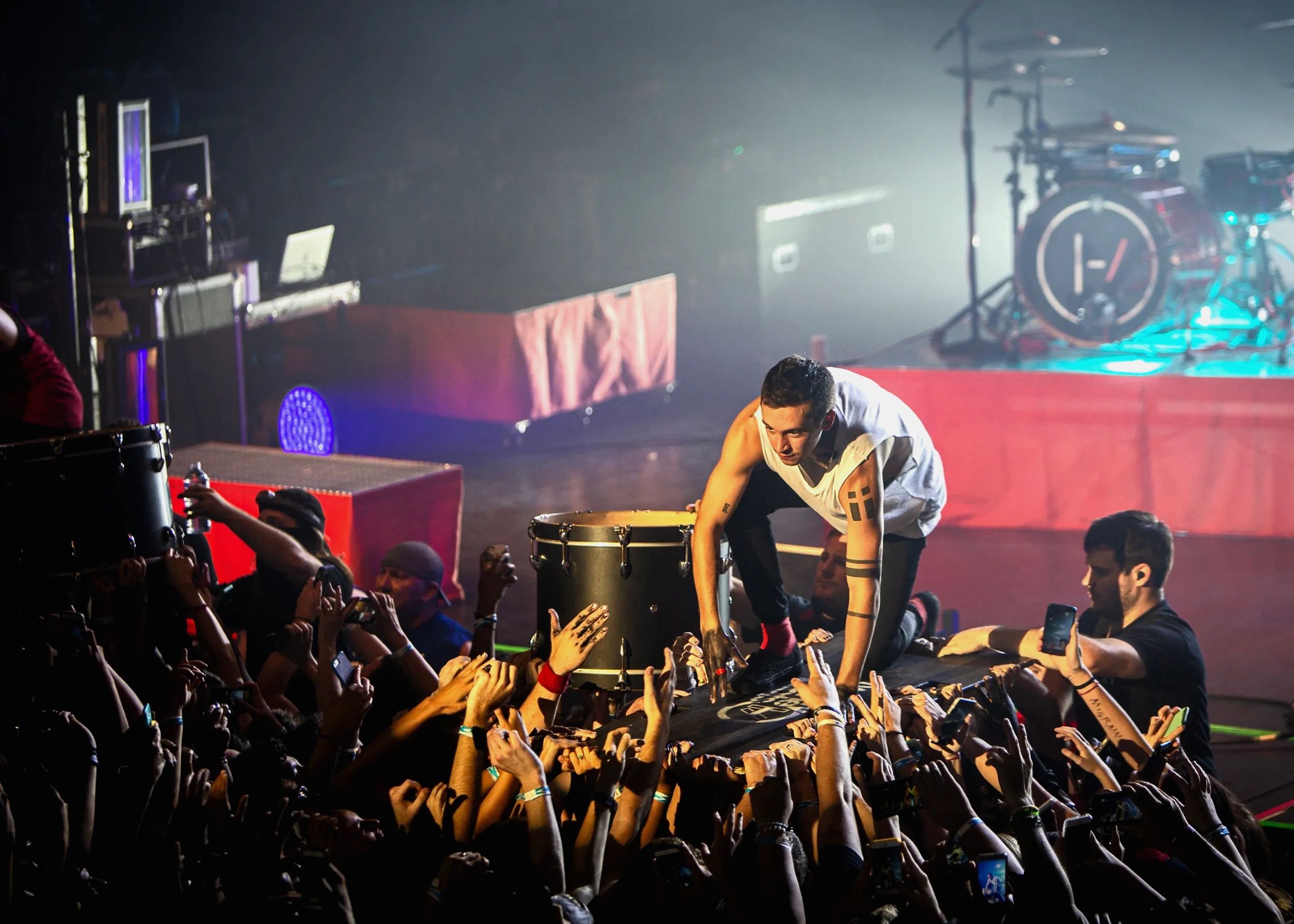 21 Pilots performing at The historic Mayo theatre in Tulsa, Oklahoma