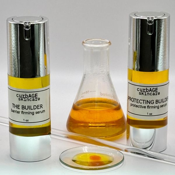 THE BUILDER provides firmer-looking skin, while the PROTECTING BUILDER helps protect against environmental stressors and supports healthier-looking skin.