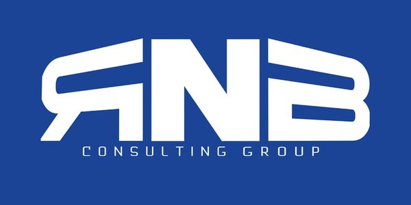 RNB Consulting Group logo with blue background and white letters