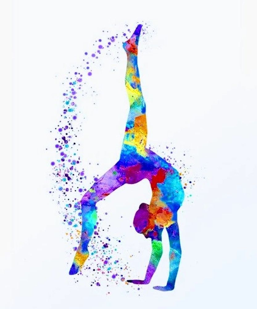 Girl tumbling