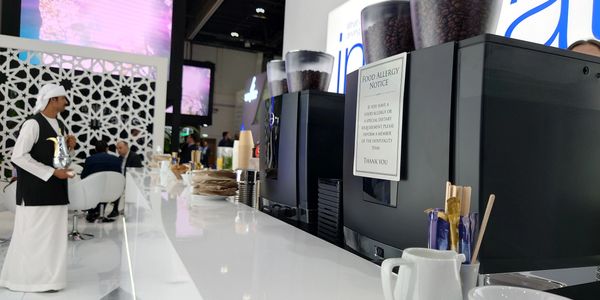 Exhibition stand coffee bar Arabesque theme