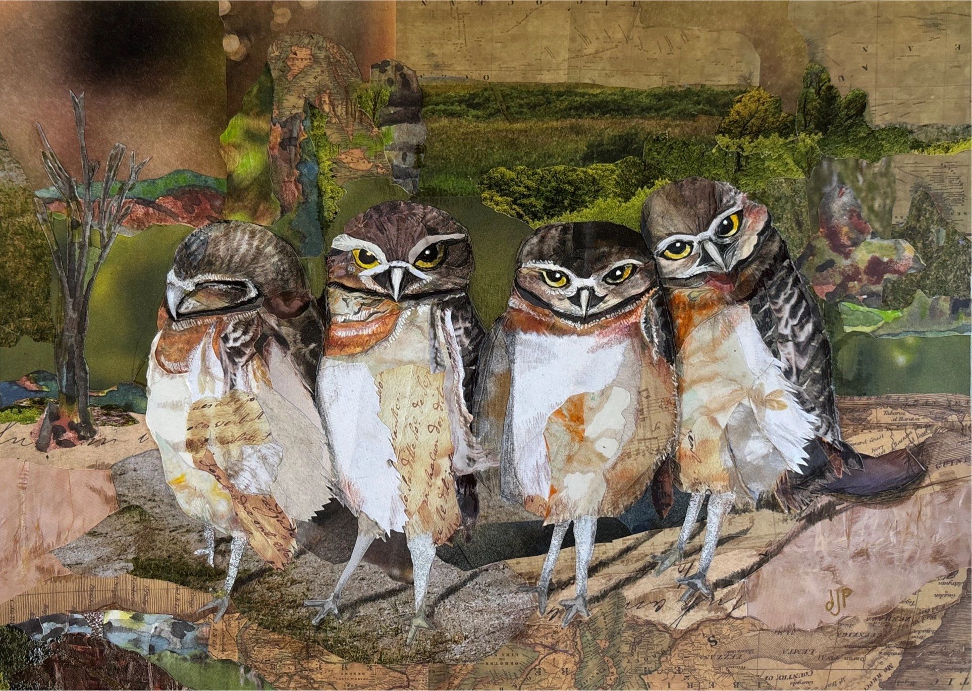 Fine Art Papercraft - Original Collage Artwork