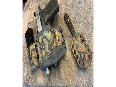 Hybrid holster with ride alongs 