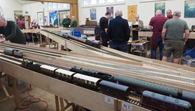 Coventry and Warwickshire O Gauge Members, COVGOG at the Autumn Open Day 2019 on the test track