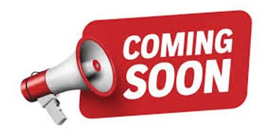 A red megaphone with a "COMING SOON" sign.