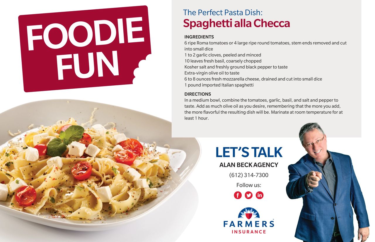 Postcard Design for Alan Beck Agency Foodie Campaign