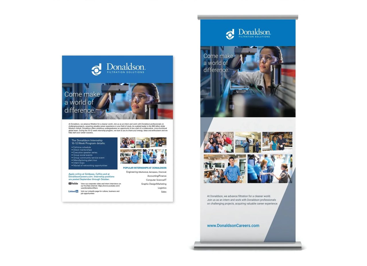 One Sheet and Display Banner for Donaldson