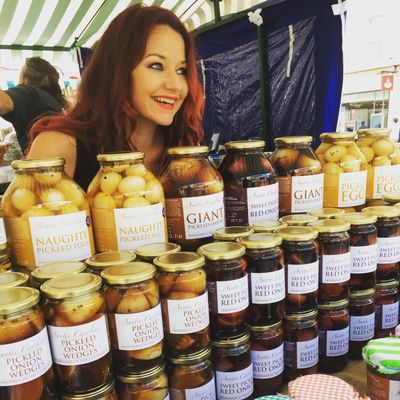 Caroline Pover, Pickled Onions, Pickled Eggs, Cirencester Market, Cotswold Market