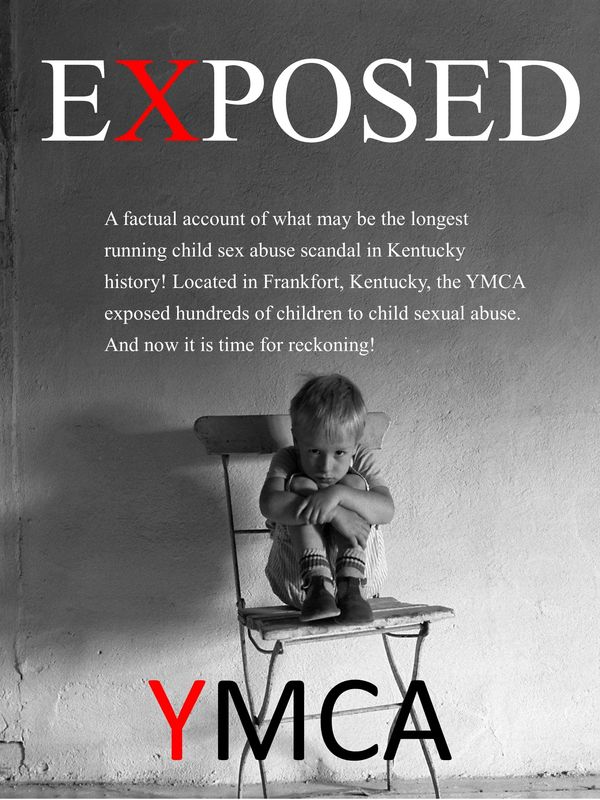 Black and white image highlighting a child abuse scandal at YMCA in Kentucky.