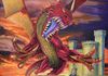 Red Dragon - acrylic on board, SOLD