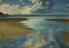 Reflection on Newgale - acrylic on canvas, 50x38cm, unframed, SOLD