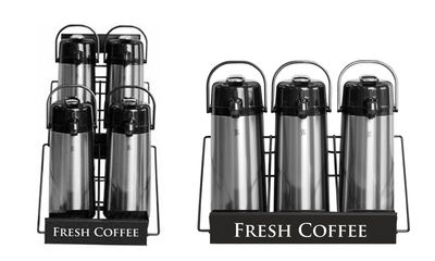 Coffee Airpot and Condiment Station