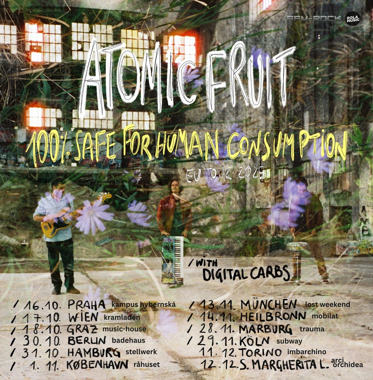 Atomic Fruit, EU Tour, Rock Band, Tour, Europe, Germany, Austria, The Czech Republic, Denmark, Italy. The Chrd Mag, Music, Magazine