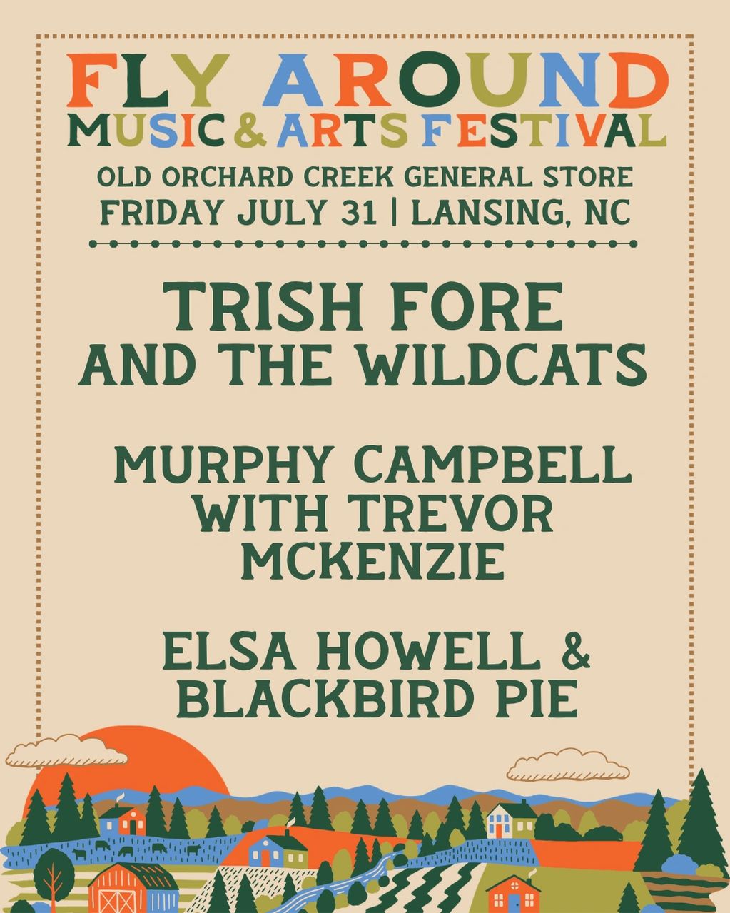 Click for tickets to Fly Around Fest Saturday, Aug. 1 at Lost Province Center for Cultural Arts
