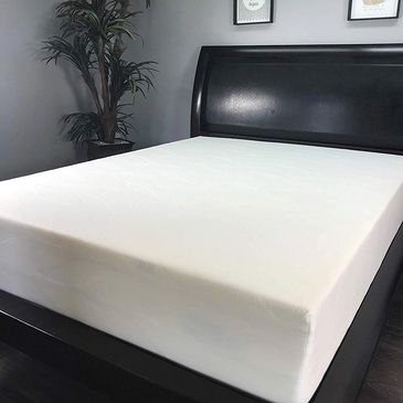 American Mattress Company 6 Graphite Infused Memory Foam-Sleeps  Cooler-100% Made in The USA-Medium Firm (Short King - 72x75)