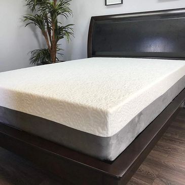 American Mattress Company 6 Graphite Infused Memory Foam-Sleeps  Cooler-100% Made in The USA-Medium Firm (Short King - 72x75)