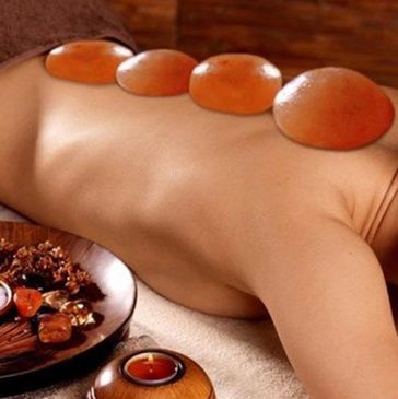Himalayan salt eseential oil massage