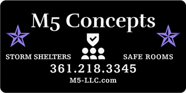 M5 Concept's LLC

Safe Rooms  *&*  Storm Shelters