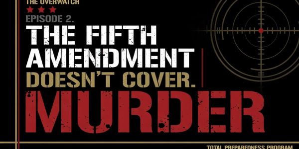 Bold text about the Fifth Amendment and murder.