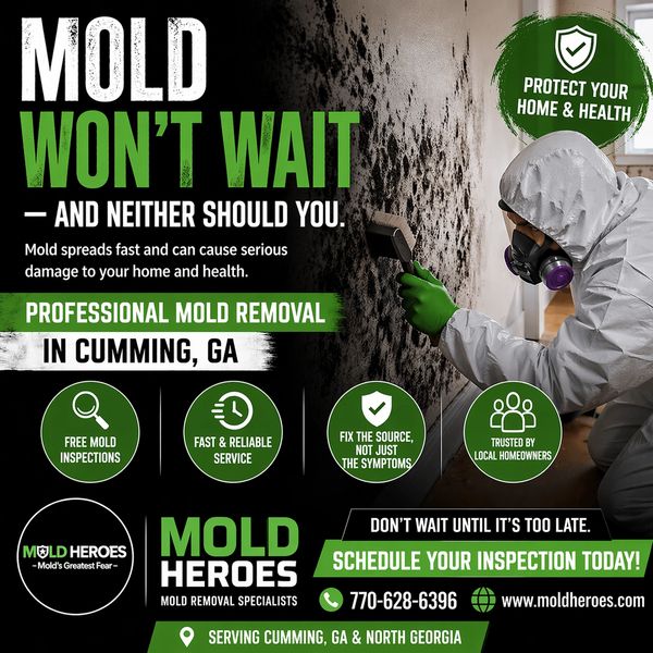 Professional mold removal service in Cumming, GA with fast inspections and trusted local experts.