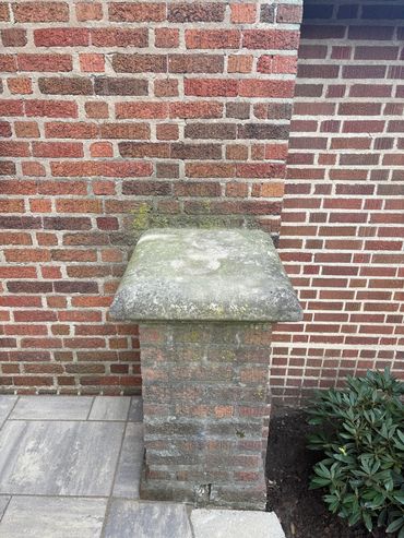 before Cleaning the walls of the house