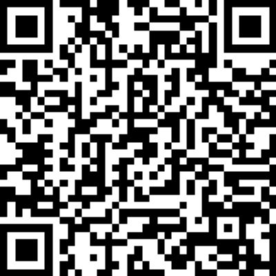 Black and white QR code with a complex pattern.