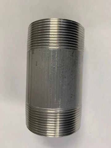 Aluminum Sch 40 TBE Pipe Nipples, 6061-T6