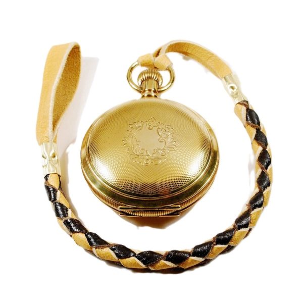 Pocket watch leather strap