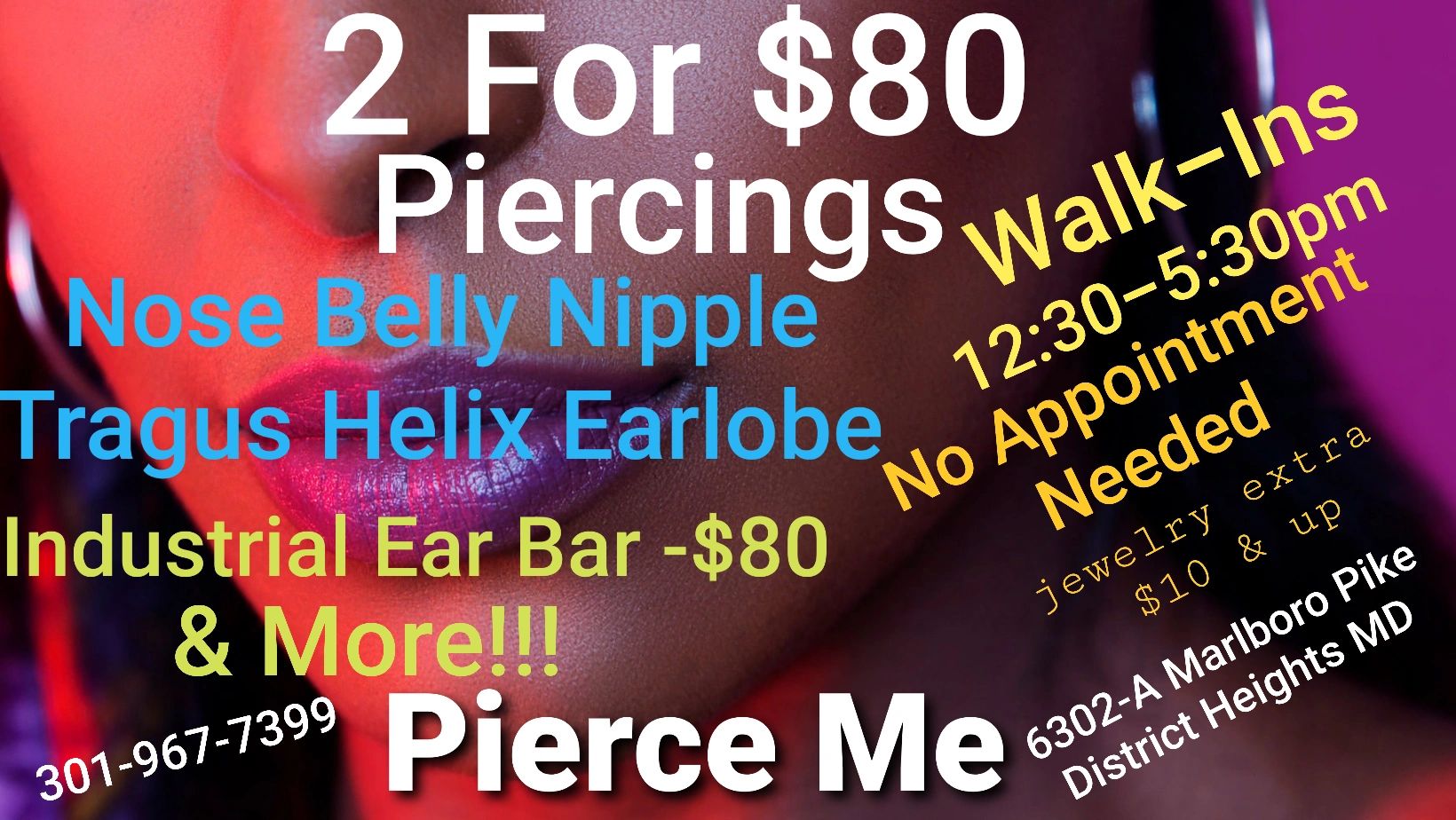 Piercings by @markescalantepiercings_ stop by and get the piercing you've  been thinking of! Now is the time! Why wait? 7180 west lane suite…