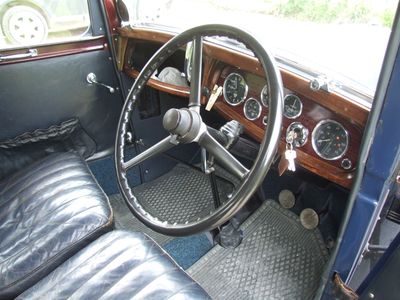 Classic Car Inspection:  1933 Austin 10/4 Just what a pre war interior should like.  Just lovely.