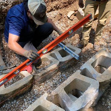 Block retaining wall 