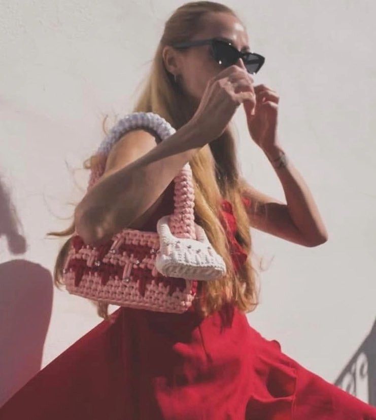 Two Tone Crochet Bag