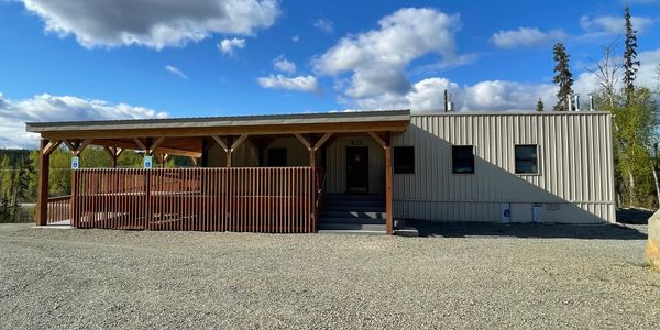 Photo of the Point Mackenzie Community Council building.