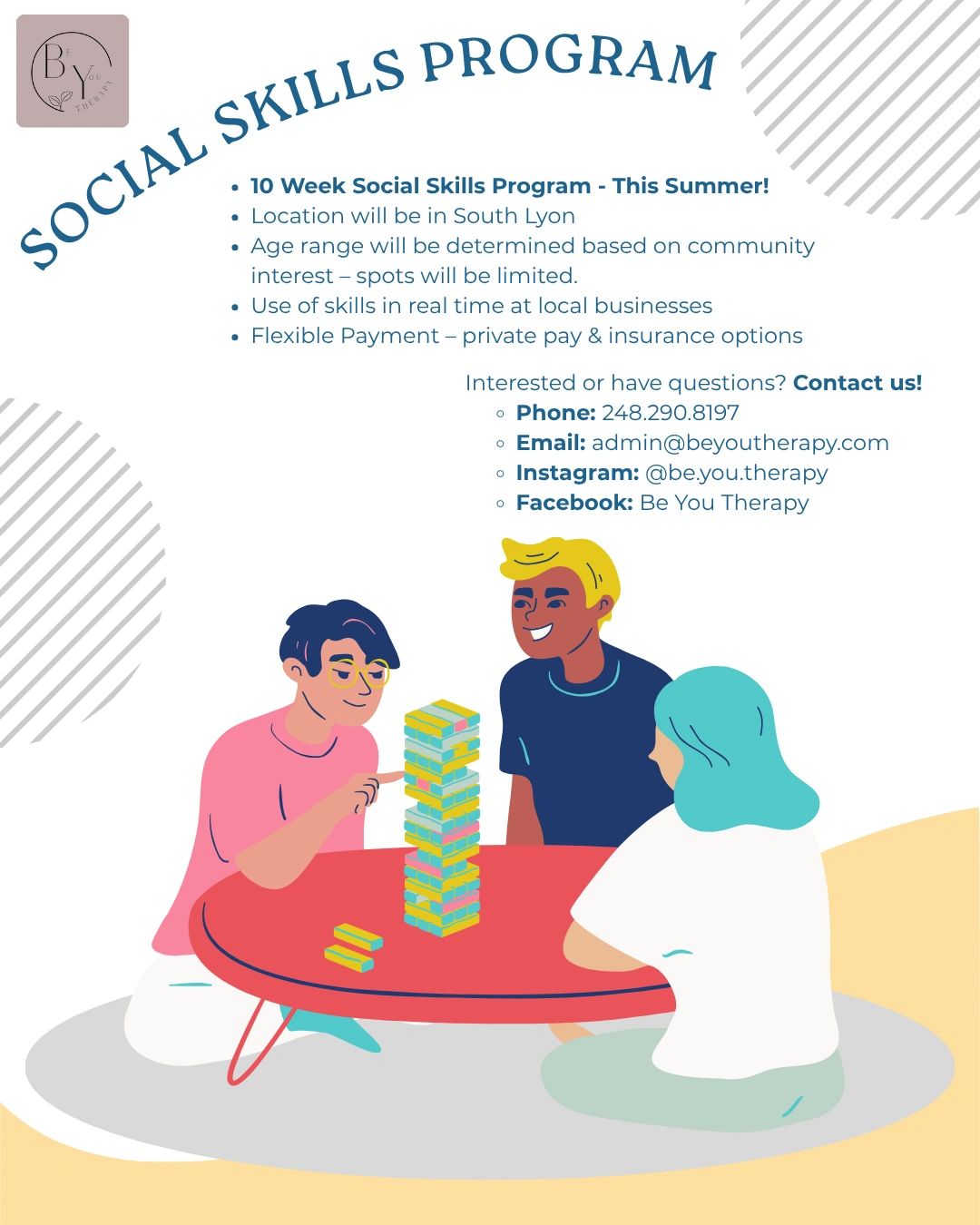 Socal Program 10 Week Social Skills Program - This Summer!