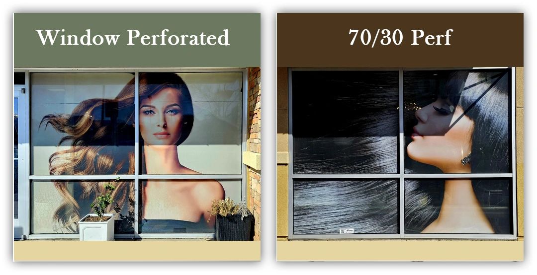 Window Perferate printing for Store Front
