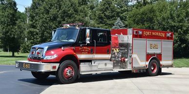 Fire truck from Fort Morrow Fire Department.