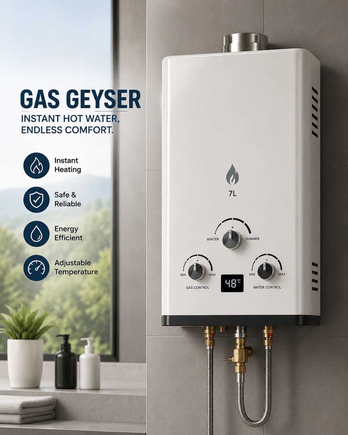 Gas Geyser - view 1