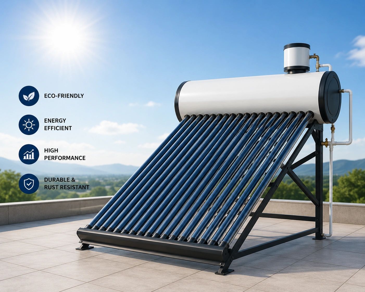 Solar Water Heater - view 1