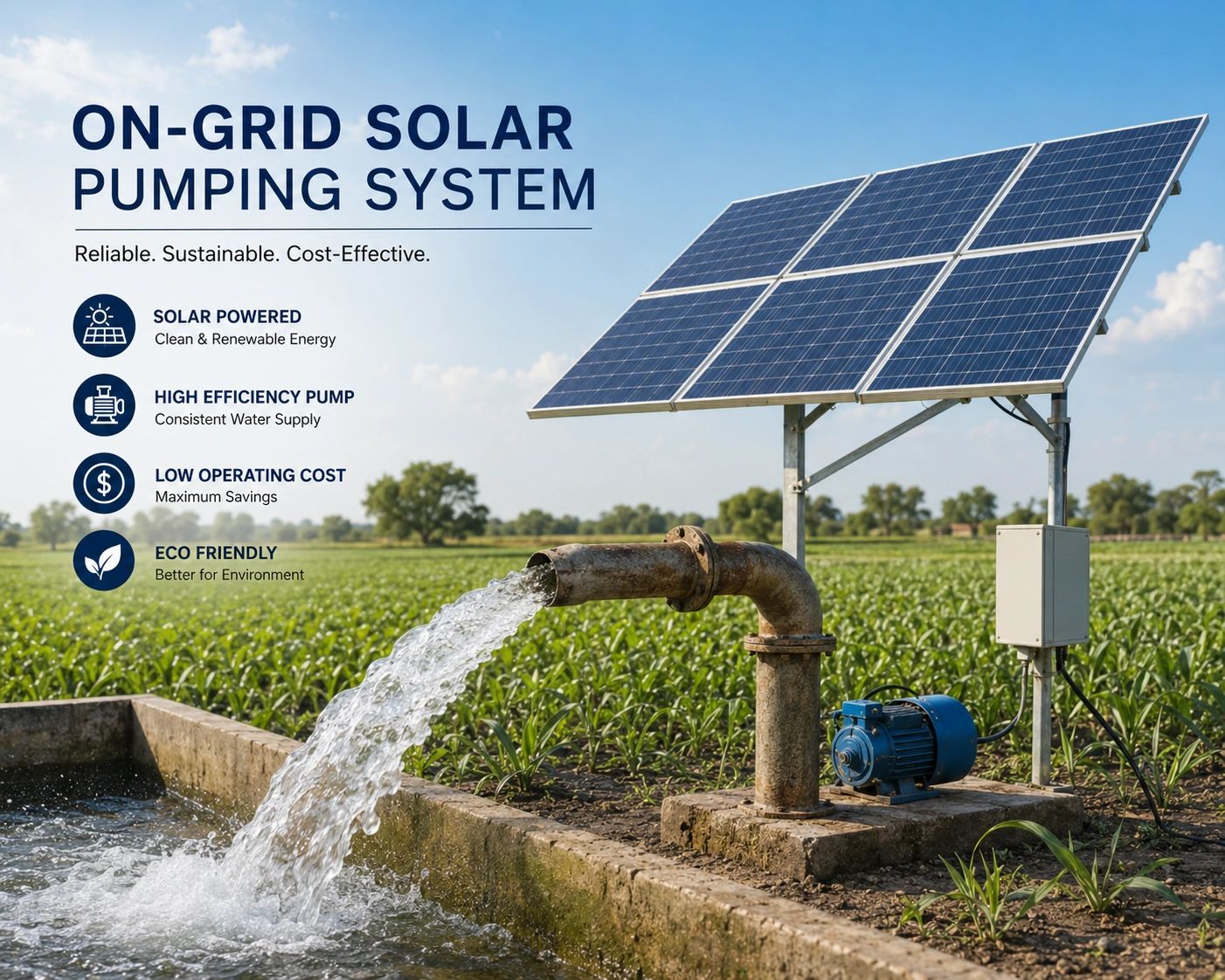 On-Grid Solar Pumping System - view 1
