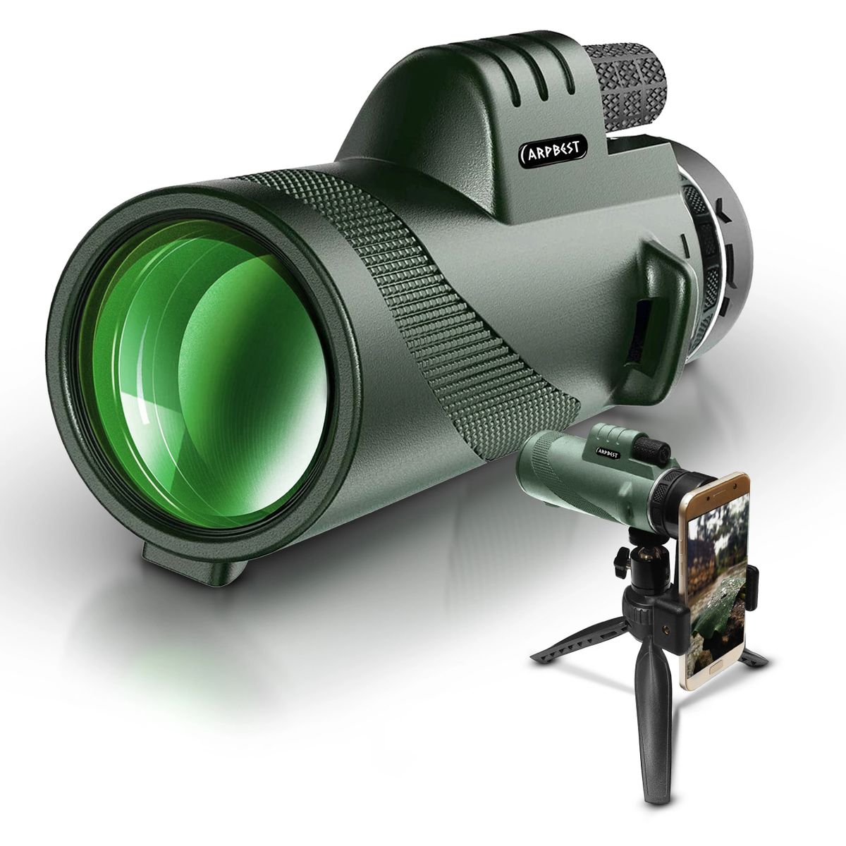 ARPBEST 25X50 High Definition Monocular Telescope with Smartphone Holder &  Tripod - FMC Lens & BAK4 Prism -
