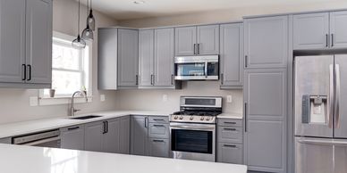 remodeled, grey kitchen, gray kitchen, updated