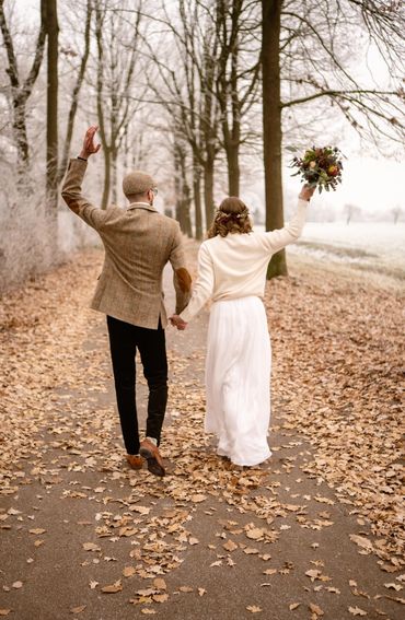 Herbst Hochzeit Drostenhof Burg Drostehülshoff Havixbeck Münster Warendorf Fotografie Brautpaar