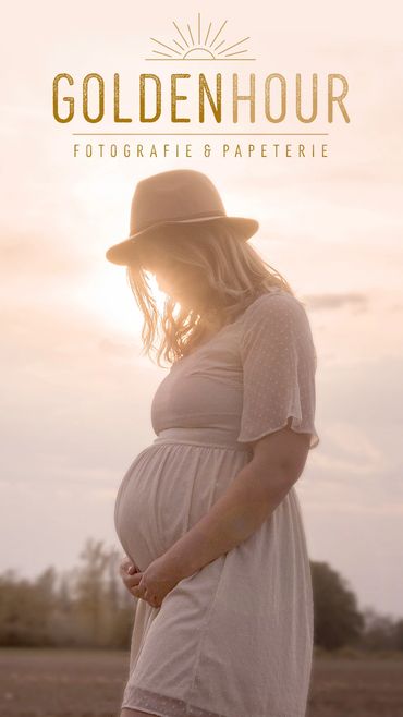 Schwanger Babybumb Belly Bauch Baby Sommer Shooting Münsterland Feld Sundown Sonnenuntergang