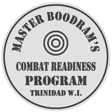 Logo for Master Boodram's Combat Readiness Program in Trinidad.