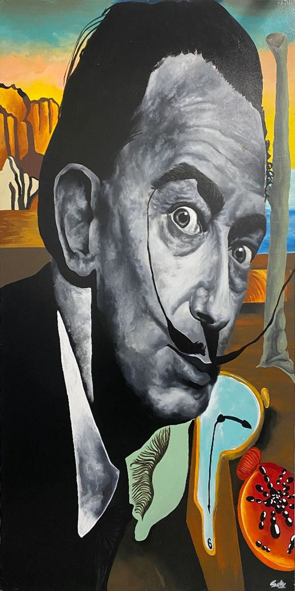 Salvador’s Watches 
4FTX8FT
Exterior acrylic paint on metal panel
Salvador Dali is the world’s best-